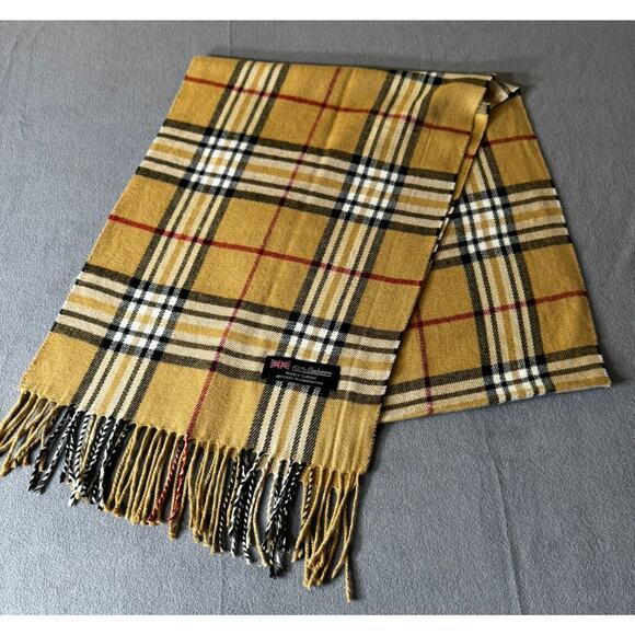 Unbranded Accessories - 100 Cashmere‎ Scarf Check Plaid (Made in Scotland) 72" Long